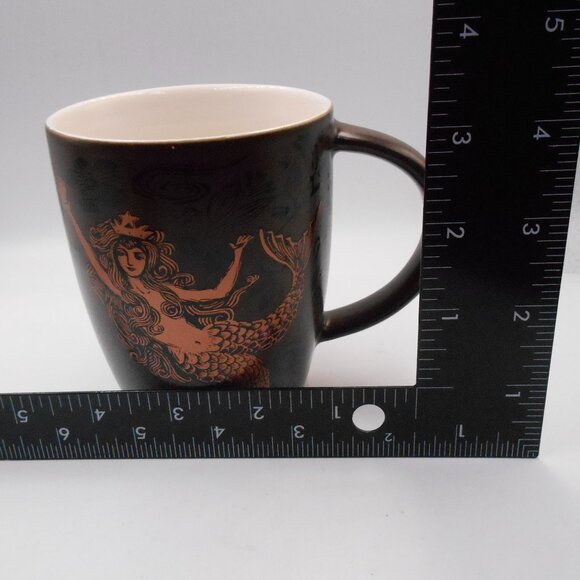 STARBUCKS 2011 MERMAID BROWN WITH BRONZE LIMITED ED. COFFEE MUG CUP COLLECTIBLE - Picture 8 of 8